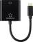 Černý adaptér značky 'renkforce' s konektory USB-C a HDMI.