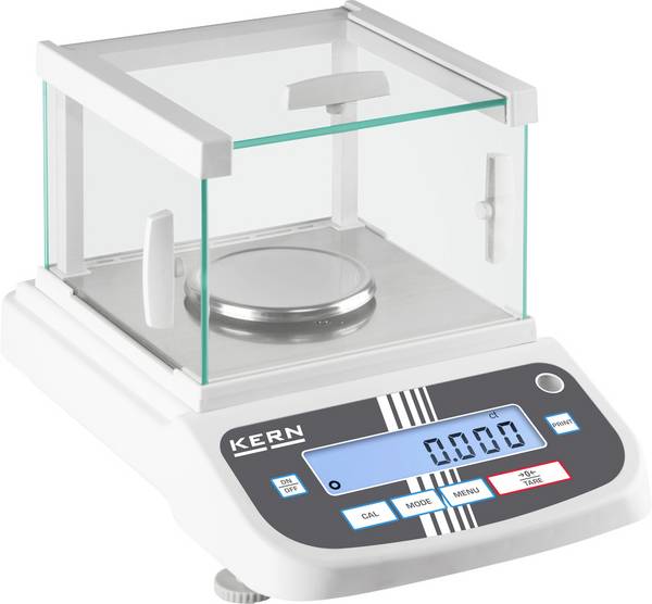 Kern ADJ 600-C3 analyzační váha  Max. váživost 120 g Rozlišení 0.0001 g přes napájecí zdroj do zásuvky vícebarevná