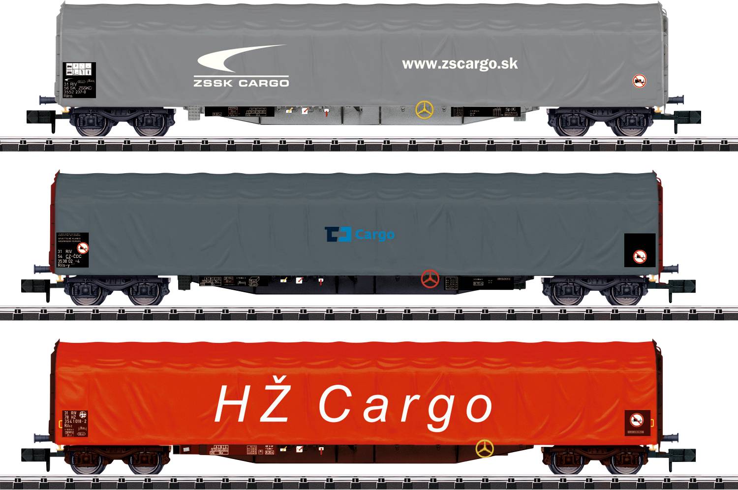 MiniTrix 15116 Sada posuvných vozů N ZSSK Cargo-1