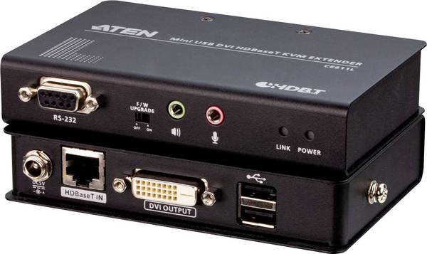 ATEN KVM-Umschalter  KVM prodlužovač DVI USB 1920 x 1080 Pixel