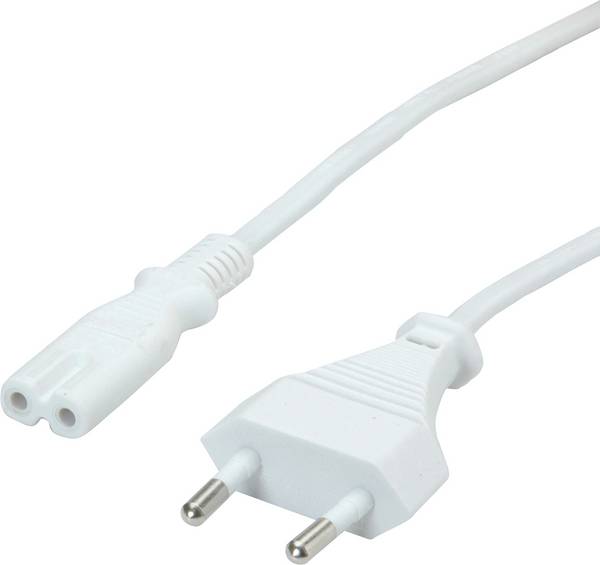 Value 19.99.2091 napájecí kabel  bílá 3.00 m