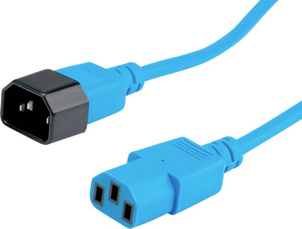Roline 19.08.1533 napájecí kabel  modrá 3.00 m PVC plášť