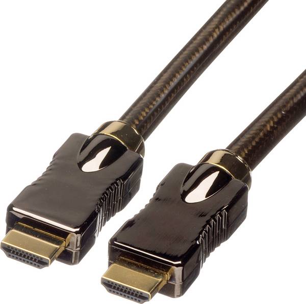 Roline HDMI kabel Zástrčka HDMI-A, Zástrčka HDMI-A 2.00 m černá 11.04.5681 4K UHD HDMI kabel
