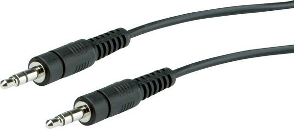 Roline 11.09.4502 jack audio kabel [1x jack zástrčka 3,5 mm - 1x jack zástrčka 3,5 mm] 2.00 m černá stíněný