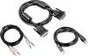 TrendNet KVM kabel [1x DVI zástrčka 18+5pólová, USB 2.0 zástrčka A, jack zástrčka 3,5 mm - 1x DVI zástrčka 18+5pólová, USB 2.0 zásuvka B, jack zástrčka 3,5 mm] 1.80 m černá