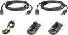 ATEN KVM kabel [1x zástrčka DisplayPort, USB 2.0 zástrčka A, jack zástrčka 3,5 mm - 1x USB 2.0 zásuvka B, jack zástrčka 3,5 mm, zástrčka DisplayPort] 3.00 m černá