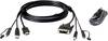 ATEN KVM kabel [1x HDMI zástrčka, USB 2.0 zástrčka A, jack zástrčka 3,5 mm - 1x DVI-D zástrčka , USB 2.0 zásuvka B, jack zástrčka 3,5 mm] 1.80 m černá