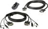 ATEN KVM kabel [1x DVI-D zástrčka , USB 2.0 zástrčka A, jack zástrčka 3,5 mm - 1x DVI-D zástrčka , USB 2.0 zásuvka A, jack zástrčka 3,5 mm] 1.80 m černá