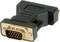 Adaptér s VGA zástrčkou na HDMI zásuvku. Černé pouzdro se zlatým konektorem. Používá se pro připojení zařízení s VGA k zařízením s HDMI vstupem.