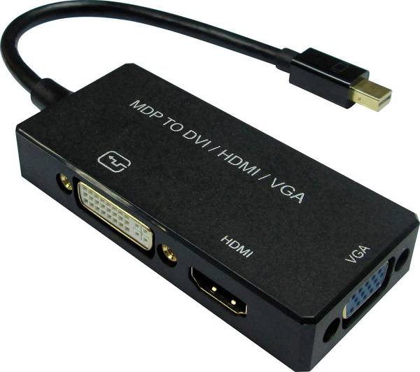 Value Mini-DisplayPort / DVI kabelový adaptér Mini DisplayPort konektory, DVI-I 18+5 pólů zásuvka 0.10 m černá 12.99.3154 Aktivní se zesílením signálu Kabel DisplayPort