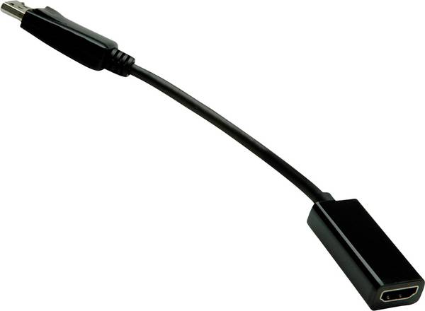 Value DisplayPort / HDMI kabelový adaptér Konektor DisplayPort, Zásuvka HDMI-A 0.15 m černá 12.99.3144 Kabel DisplayPort