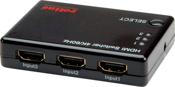 Roline   HDMI přepínač UHD 3840 x 2160 Pixel černá