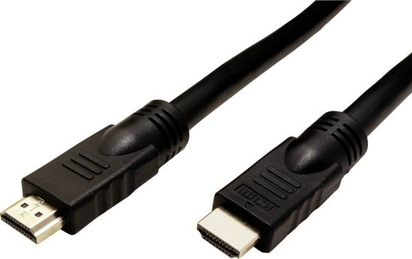 Roline HDMI kabel Zástrčka HDMI-A, Zástrčka HDMI-A 15.00 m černá 14.01.3452 4K UHD, stíněný, Aktivní se zesílením signálu HDMI kabel