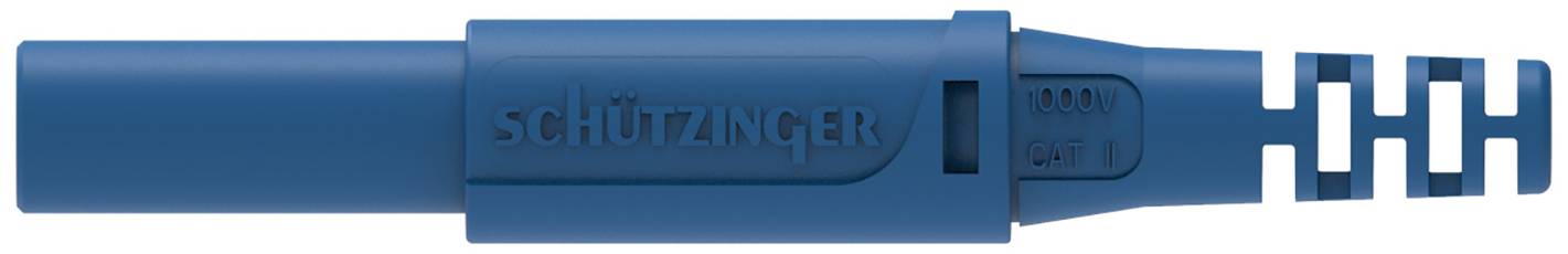 Schützinger DI SFK 30 S Au / OK / BL bezpečnostní banánek 4 mm modrá 1 ks