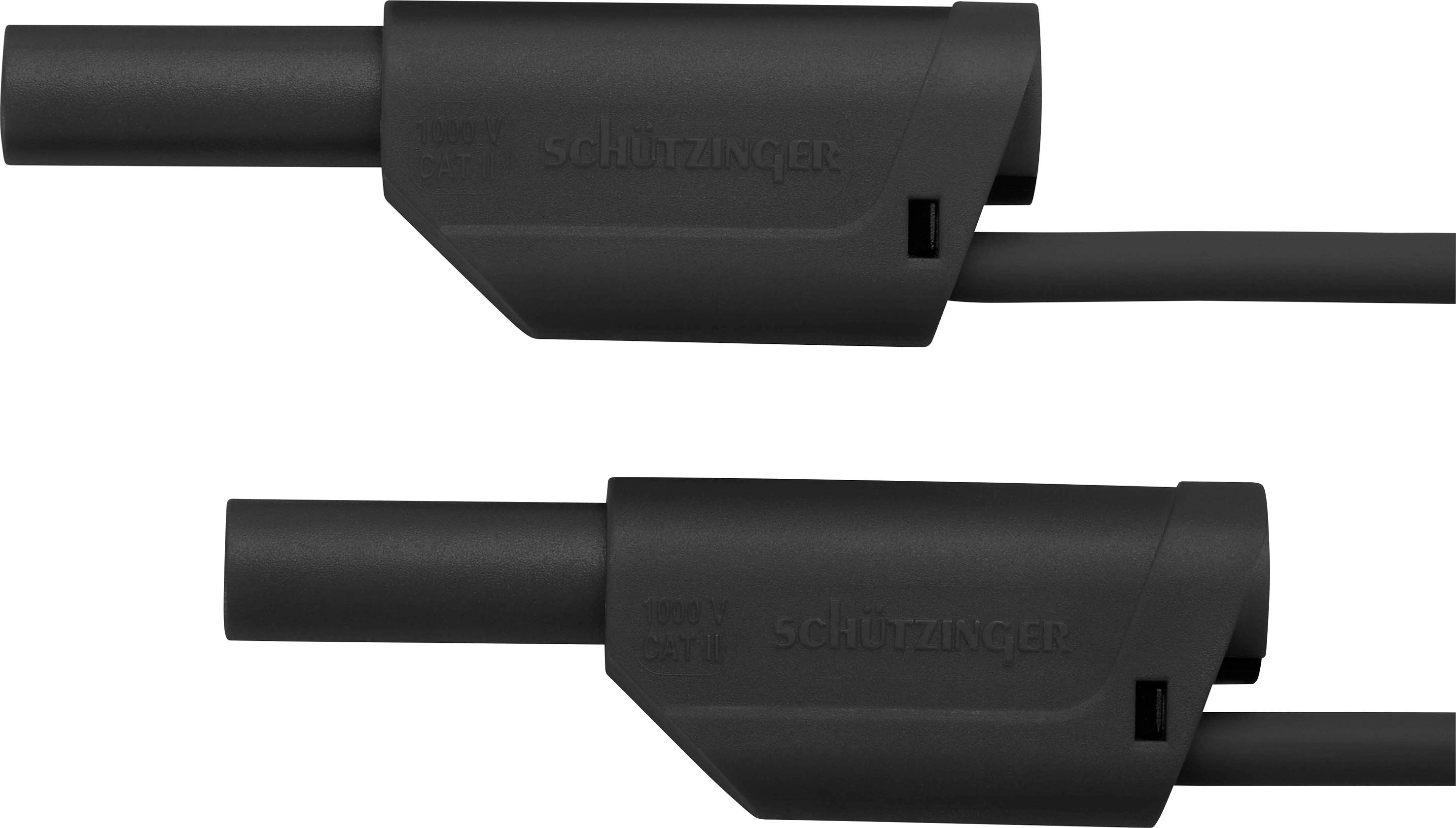 Schützinger VSFK 5000 / 1 / 50 / SW propojovací kabel zástrčka 4 mm zástrčka 4 mm černá 1 ks