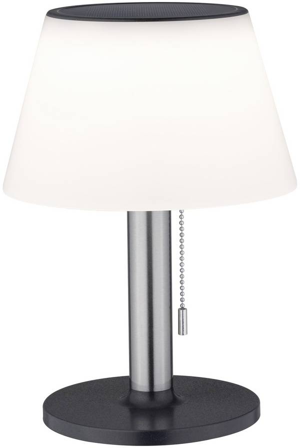 Paulmann 94309 4000870943090 solární stolní lampa    0.8 W teplá bílá nerezová ocel