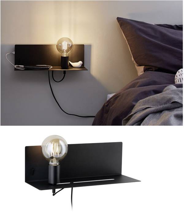 Paulmann Devara 78920 nástěnné světlo E27   LED černá