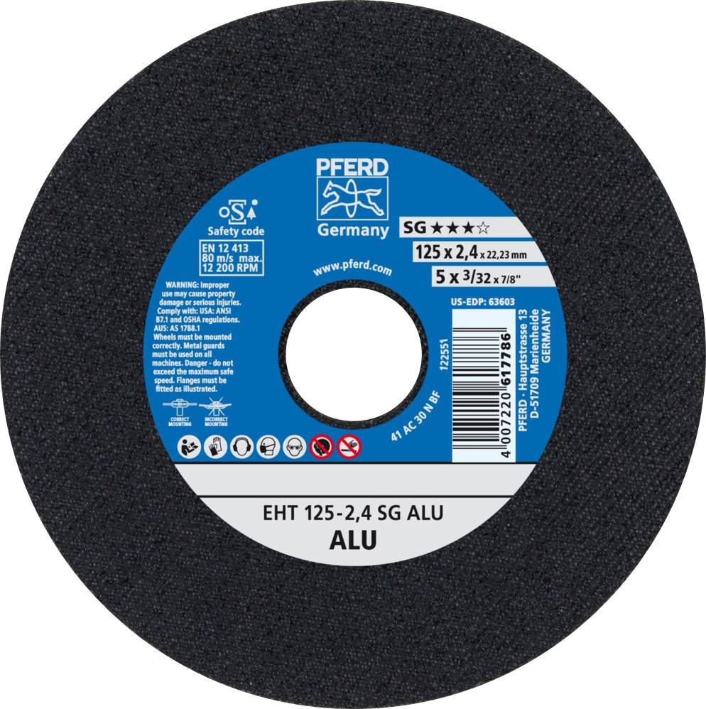 PFERD TOOLS SG ALU 61331550 řezný kotouč rovný 125 mm 25 ks hliník, neželezné kovy