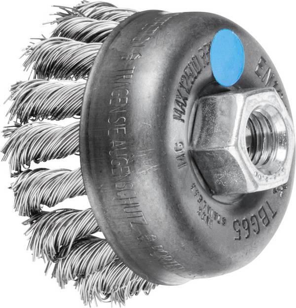 PFERD TOOLS Hrncový kartáč opeskovaný TBG Ø 65 mm M14 nerezový drát Ø 0,50 pro úhlové brusky POS TBG 65/M14 INOX 0,50  43305004 1 ks