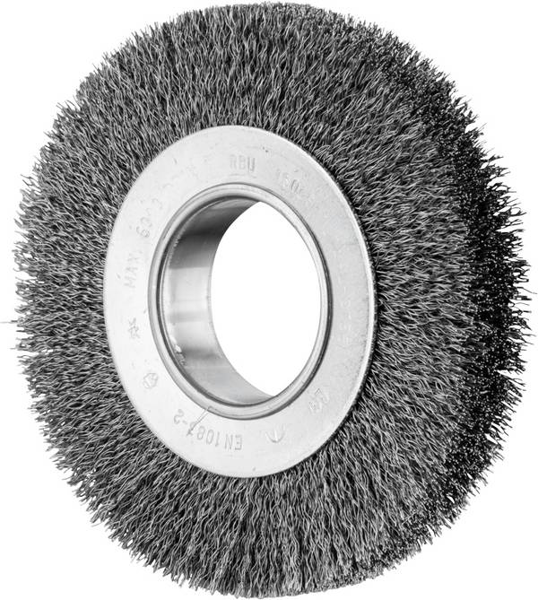 PFERD TOOLS Kulatý kartáč POS, šířka, neopft RBU Ø 150 x 25 mm, variabilní otvor z oceli Ø drátu 0,30 pro stojan s kozlíkem 1 POS RBU 15025/AK32-2 ST 0,30  43701209 1 ks