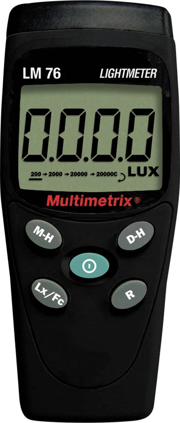 Multimetrix P06236201-ISO LM 76 luxmetr Kalibrováno dle (ISO) 0 - 200000 lx