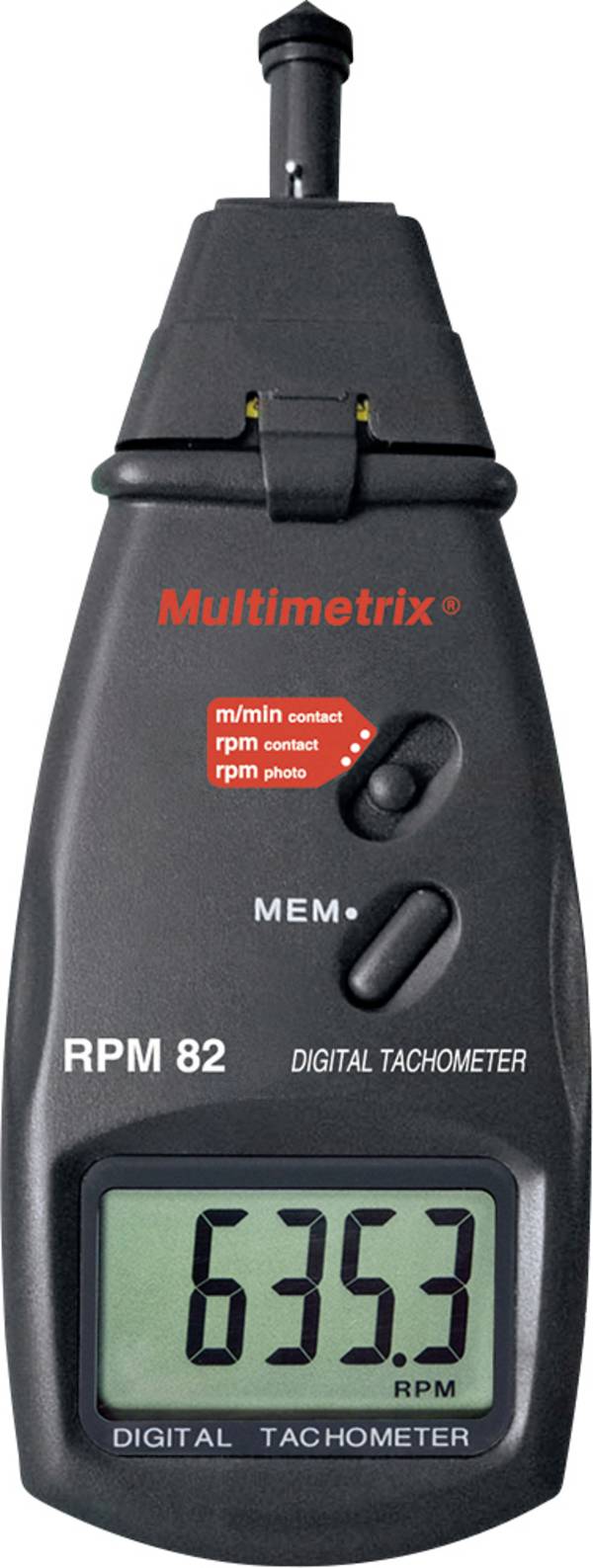 Multimetrix P06236902-DAkkS otáčkoměr Kalibrováno dle (DAkkS) mechanický, optický 0.5 - 19999 ot./min 2.5 - 99999 ot./min