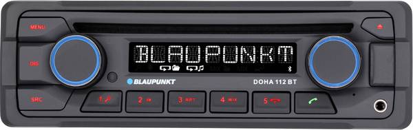 Blaupunkt Doha 112 BT autorádio konektor pro dálkové ovládání na volant, Bluetooth® handsfree zařízení, vč. dálkového ovládání