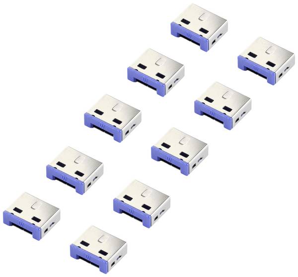 <br>  Renkforce<br>  zámek portu USB<br>  RF-4695230<br>  <br>  sada 10 ks<br>  stříbrnomodrá<br>  <br>  <br>  RF-4695230<br>