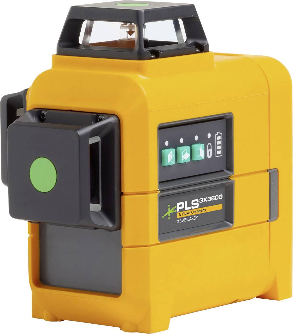 Fluke PLS 3X360G KIT křížová laserová vodováha dosah (max.): 50 m