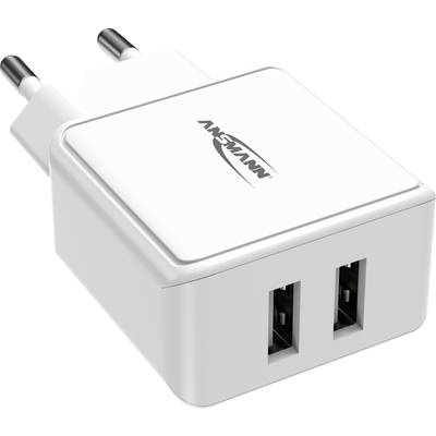 Ansmann HomeCharger HC212 USB nabíječka 12 W do zásuvky (230 V) Výstupní proud (max.) 2400 mA USB 2.0 zásuvka A Počet vý