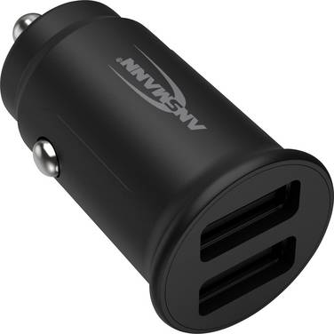 Ansmann InCar Charger CC212 USB nabíječka, 2x USB A, 12 W, černá