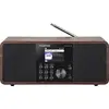 Telestar DIRA S 24i 30-200-01 internetové stolní rádio, internetové, DAB+, FM, AUX, Bluetooth, DLNA, USB, Wi-Fi, internet, funkce nahrávání, s DLNA, vč. dálkového ovládání, funkce alarmu, dřevo (tmavé)