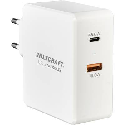 VOLTCRAFT UC-2ACX002 VC-11744740 USB nabíječka do zásuvky (230 V) Výstupní proud (max.) 3000 mA 2 x USB, USB-C® zásuvka -0