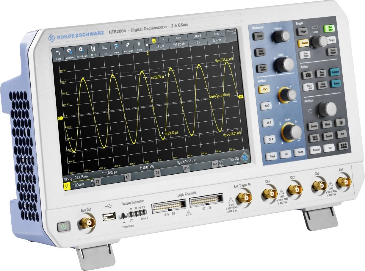 Rohde & Schwarz RTB2004EDU digitální osciloskop 70 MHz, 4kanálový, 1 ks, 1333.1005P94