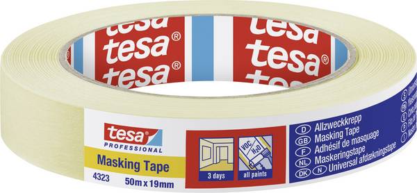 tesa STANDARD 04323-00040-00 krepová lepicí páska tesakrepp® béžová (d x š) 50 m x 19 mm 1 ks
