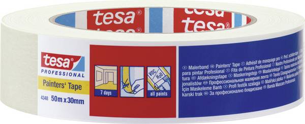 tesa STANDARD 04348-00017-03 krepová lepicí páska tesakrepp® béžová (d x š) 50 m x 30 mm 1 ks