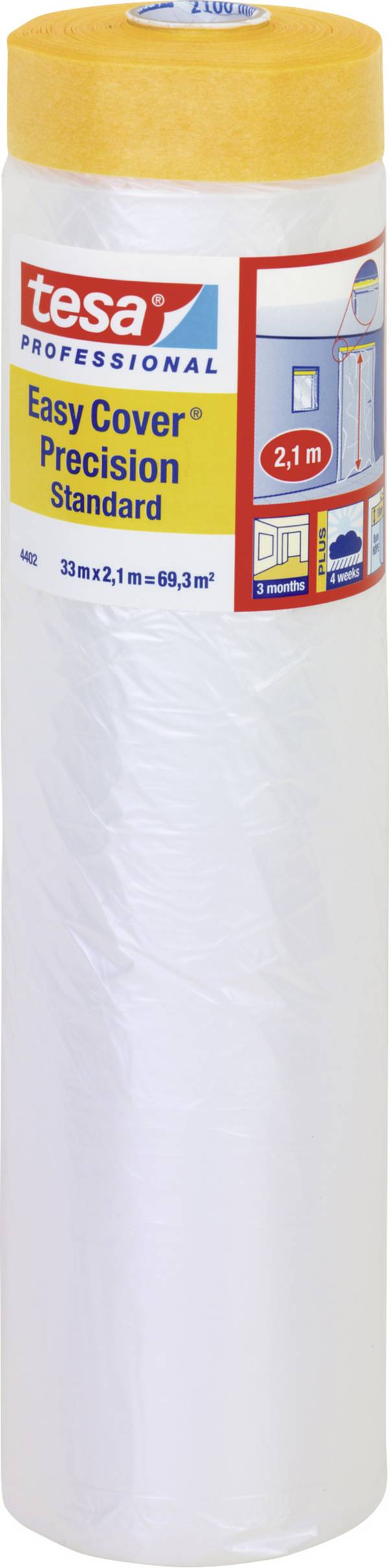 tesa  04402-00001-01 krycí fólie tesa Easy Cover® oranžová (d x š) 33 m x 2.1 m 1 ks