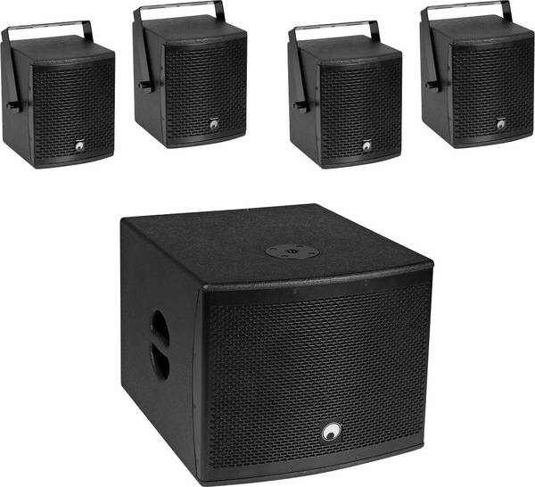 Omnitronic Molly-12A+Molly-6 sada aktivních PA reproduktorů včetně subwooferu, Bluetooth