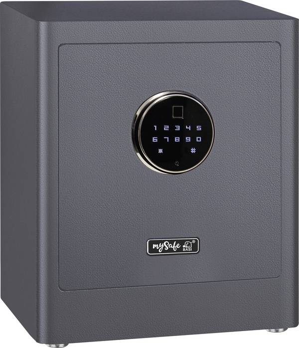 Basi 2020-0000-1200 mySafe Premium 350 nábytkový trezor  na heslo, zámek s otiskem prstu šedá