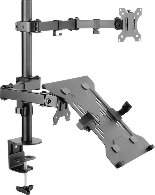 <br>  SpeaKa Professional<br>  SP-MM-302<br>  <br>  rameno na monitory<br>  2 Displej: (s)<br>  33,0 cm (13") - 81,3 cm (32")<br>  černá<br>  otočný, nastavitelná výška, naklápěcí, nakláněcí<br>