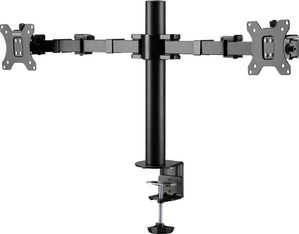 <br>  SpeaKa Professional<br>  SP-MM-220<br>  <br>  rameno na monitory<br>  2 Displej: (s)<br>  43,2 cm (17") - 81,3 cm (32")<br>  černá<br>  naklápěcí, nakláněcí, otočný<br>