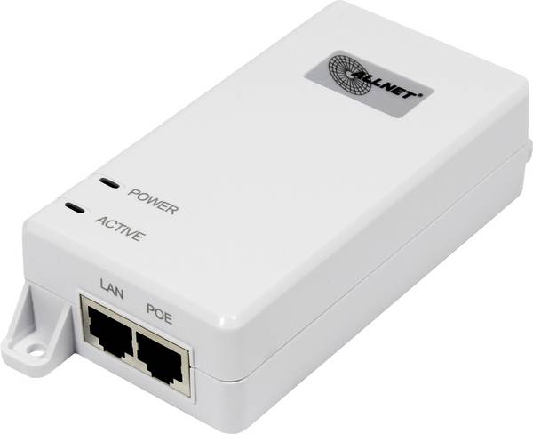 Allnet ALL0488v6 PoE injektor 10 / 100 / 1000 MBit/s IEEE 802.3af (12.95 W), IEEE 802.3at (25.5 W)
