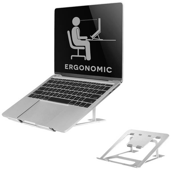 Neomounts NSLS085SILVER podložka pod notebook  nastavitelná výška
