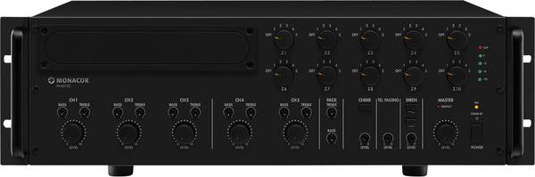 Monacor PA-6010Z ELA zesilovač 600 W 5kanálový 10zónový