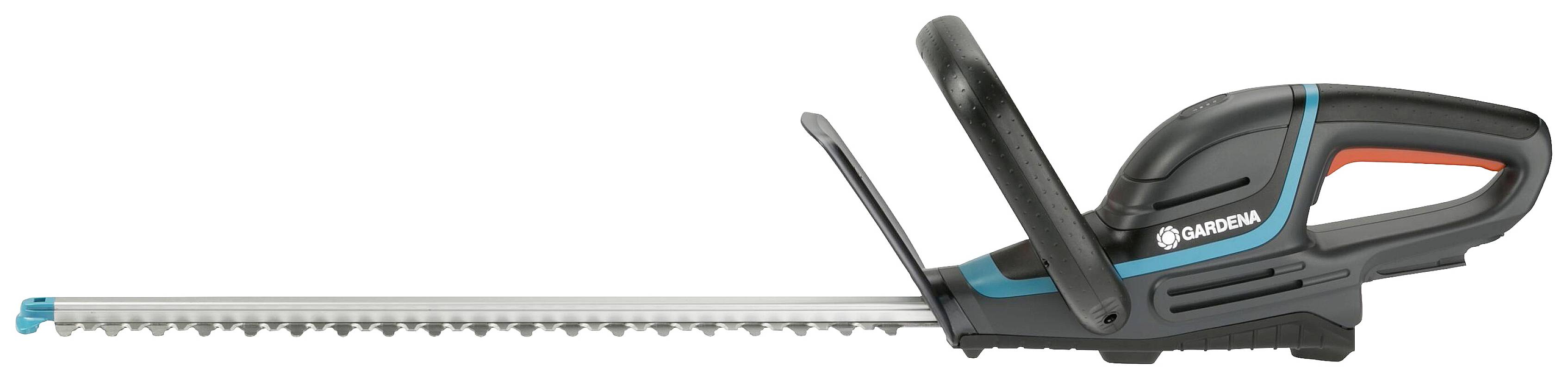 Nůžky na živý plot s dlouhým, ostrým ostřím a ergonomickou rukojetí pro pohodlnou údržbu zahrady.