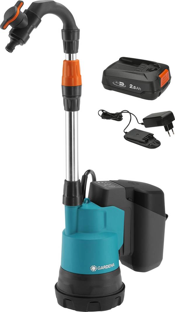 GARDENA 14602-61 2000/2 18V P4A Ready sudové čerpadlo  2.000 l/h 20 m