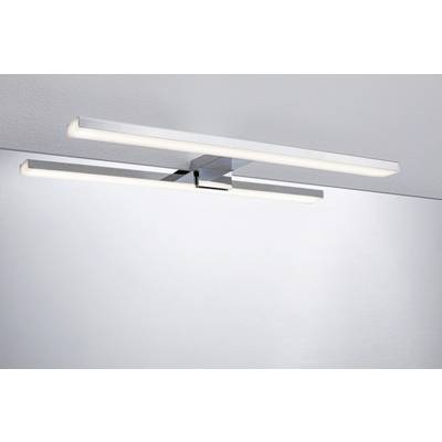 Nenápadné, moderní stropní svítidlo s dlouhým, obdélníkovým designem z kovu s integrovanými LED pásky, osvětlující místnost.