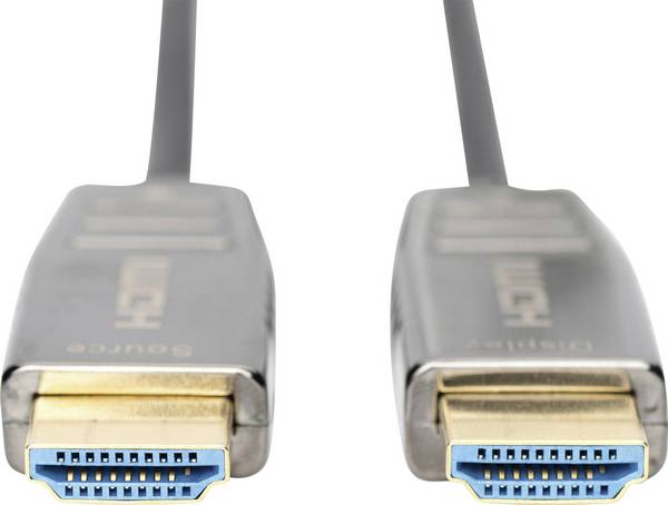 Digitus HDMI kabel Zástrčka HDMI-A, Zástrčka HDMI-A 10.00 m černá AK-330126-100-S 8K UHD, dvoužilový stíněný HDMI kabel