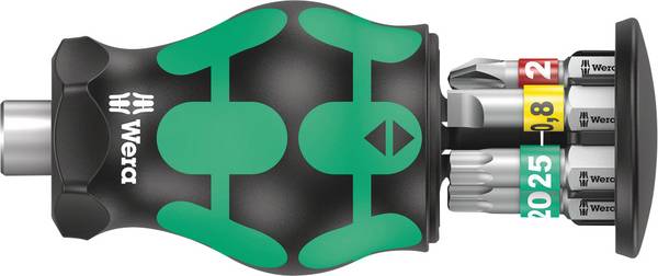 Wera Kraftform Kompakt Stubby Magazin 1 05008873001 sada bitů, 7dílná, křížový PH, plochý, TORX