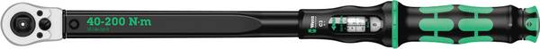 Wera Click-Torque C 3 R/L, 05075626001, momentový klíč, Kalibrováno dle (ISO), 1/2" (12,5 mm), 40 - 200 Nm